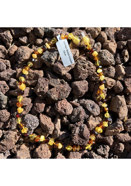 Kehribar Bebek Diş Kolyesi 33 cm TKY0410 fırsatları