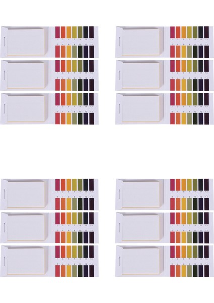 12 Set 240 Şerit 1-14 Ph Taç Kağıt Ph Test Şeritleri Su Kozmetikleri Toprak Ph Test Kağıtları Kontrol Kartı ile Şeritler (Yurt Dışından)