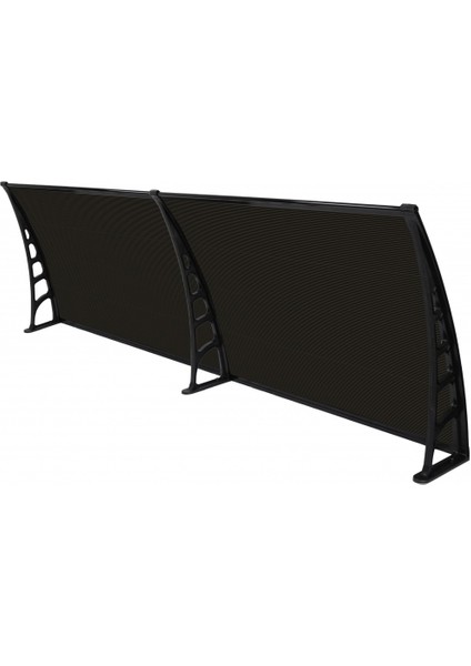 Crocus Kapı Pencere Üstü Pratik Sundurma 80X240 – Siyah