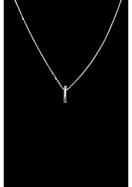 I Harfi 316L Paslanmaz Çelik Zincir Gümüş Kaplama Kolye Hediye Kalp Sevgili Eş fiyatları