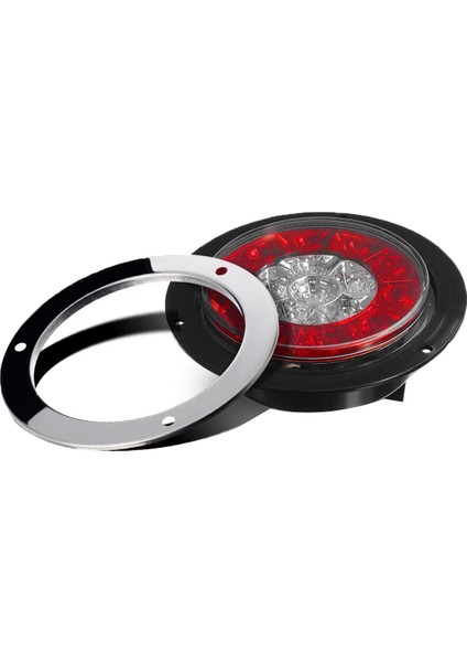 2pcs 4 Inç Yuvarlak Kamyon Römorku LED Kuyruk Durma Fren Lambaları Kırmızı ve Kehribar Park Turu Sinyal Işıkları Kamyon, Rv, Römork, Kampçı, Tekne, Karavan Vb. (Yurt Dışından) fırsatları