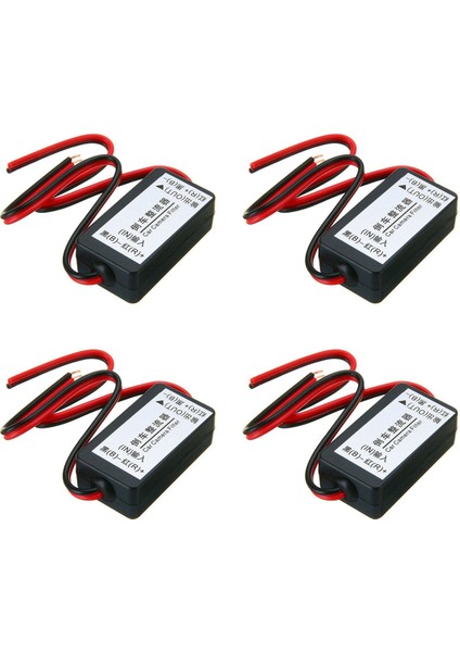 Araç Arka Görünüm Yedek Kamera Için 4x 12V Dc Güç Röle Kondansatör Filtre Doğrultucu (Yurt Dışından)