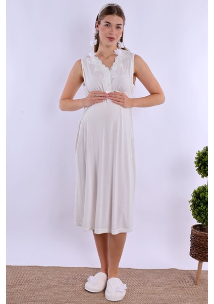 Ekru Hamile Lohusa Gecelik fırsatları