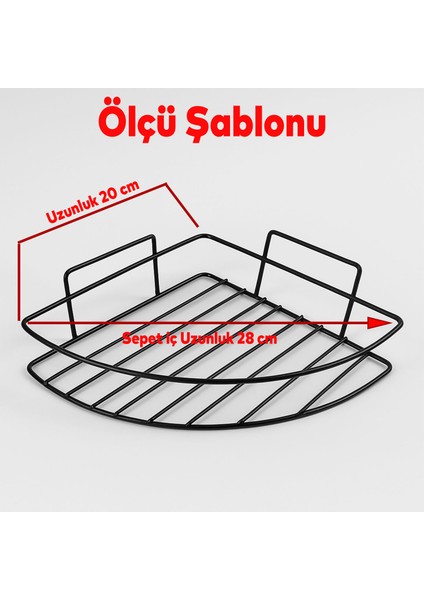 Tek Katlı Duş Şampuanlık Banyo Rafı Metal Şampuan ve Aksesuar Düzenleyici Vidalı Montaj Siyah Renk fırsatları