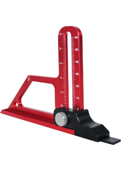 0-60MM Ayarlanabilir Tablo Testere Derinlik Göstergesi, Alüminyum Alaşım Ölçüm Göstergesi Bıçak Yönlendirici Bitleri Yükseklik (Yurt Dışından)