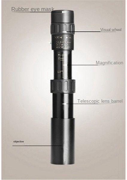 10-300X40 Zoom Metal Yüksek Tanımlı Monoküler Dürbünler Uzun Mesafeli Taşınabilir Seyahat Dürbünleri Monoküler Avcılık (Yurt Dışından)