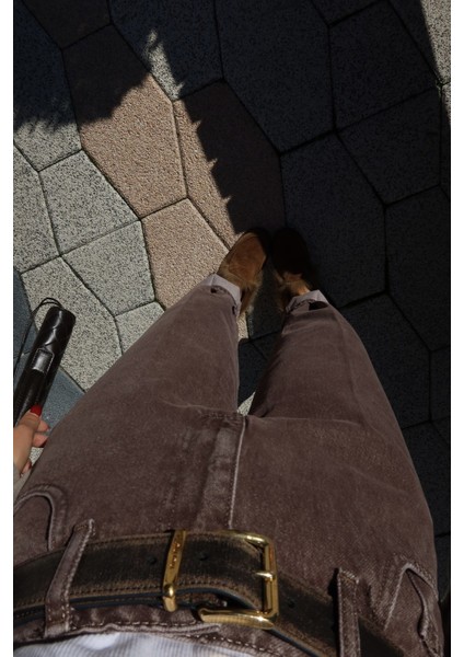 Yıkamalı Geniş Kalıp Mom Jean indirimleri