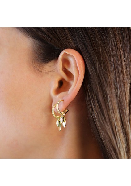 Mekik Taşlı Gold Gümüş Küpe fiyatları