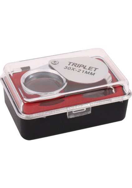 3x Taşınabilir 30X Güç 21MM Kuyumcular Büyüteç Altın Göz Loupe Mücevher Mağazası Enfes Kutu ile Büyüteç (Yurt Dışından) fiyatları