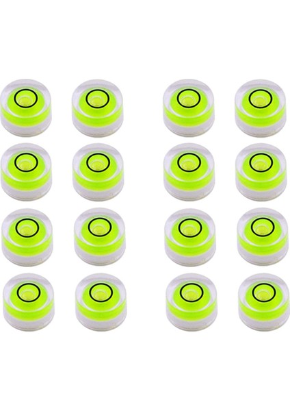 16PCS Mini Dairesel Kabarcık Ruh Seviyesi Bullseye Seviyeleri Tespit Teleskopu, Tripod, 10X6MM, Yapışkan Olmayan (Yurt Dışından)