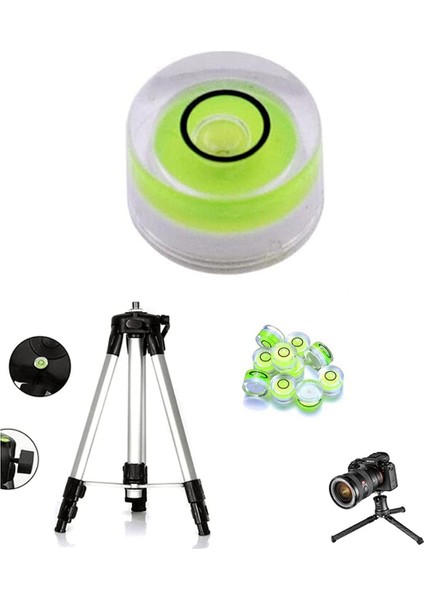 16PCS Mini Dairesel Kabarcık Ruh Seviyesi Bullseye Seviyeleri Tespit Teleskopu, Tripod, 10X6MM, Yapışkan Olmayan (Yurt Dışından) modelleri