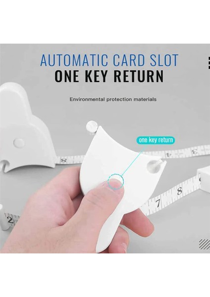 4pcs Otomatik Teleskopik Bant Memperi, Vücut Medelesi Bant 60 Inç, Kendi Kendine Sıkıcı Gövde Ölçüm Cetveli (Yurt Dışından) modelleri