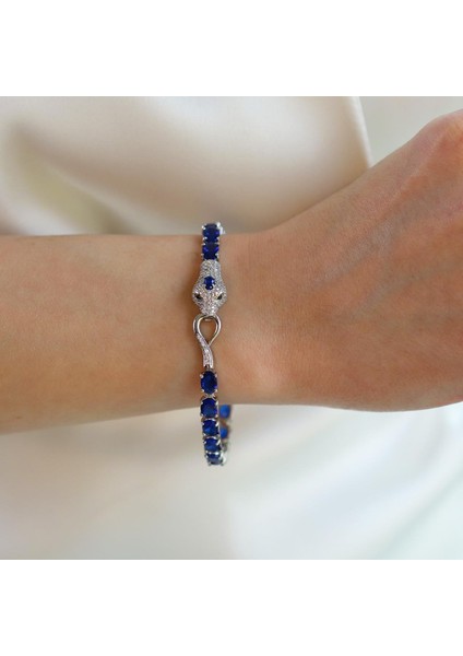 Sky Red Colleciton Serpent Safir Creatif Gümüş Bileklik fiyatları