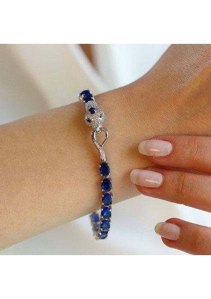 Sky Red Colleciton Serpent Safir Creatif Gümüş Bileklik modelleri