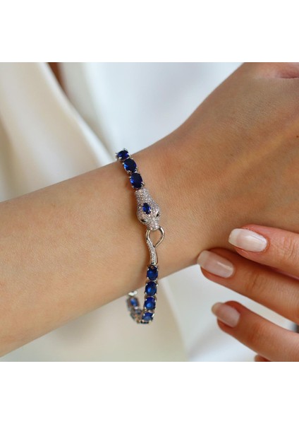 Sky Red Colleciton Serpent Safir Creatif Gümüş Bileklik fırsatları