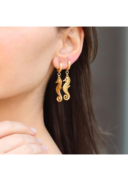 Deniz Atı Gold Gümüş Küpe fiyatları