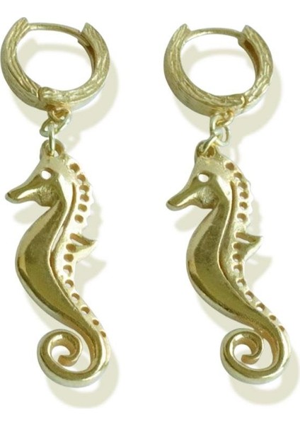 Deniz Atı Gold Gümüş Küpe fırsatları