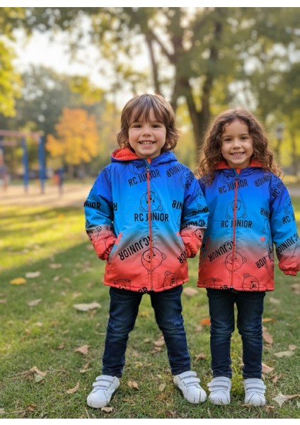 Kız Erkek Çocuk Unisex Mont Kışlık Spor Içi Mifyonlu Kapüşonlu &kaban & Parka