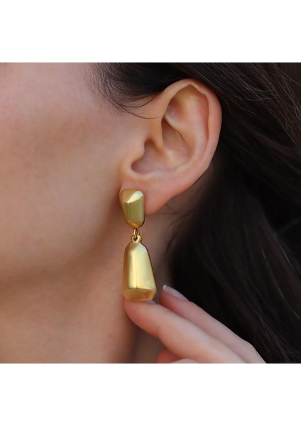 Mozaik Gold Bombeli Gümüş Küpe fiyatları