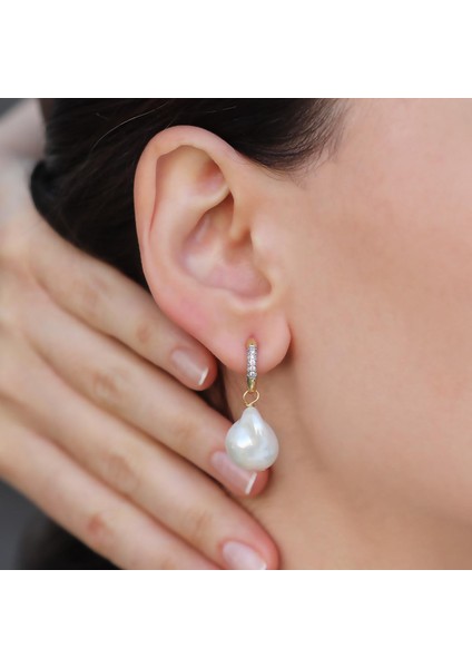 Barok İnci Gold Gümüş Küpe fiyatları