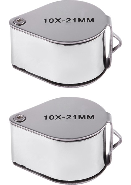 2x Kuyumcu Kuyumcu Loupe Büyüteç Göz Büyüteç Camı 10X 21MM (Yurt Dışından)