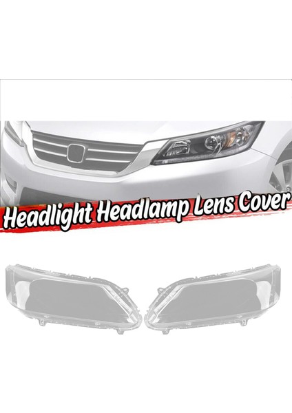 2013-2016 Için 2x Kaldı -Honda Accord Araba Far Lens Kapağı Kafa Işık Lambası Kabuğu Otomatik Işık Kapağı (Yurt Dışından) fırsatları