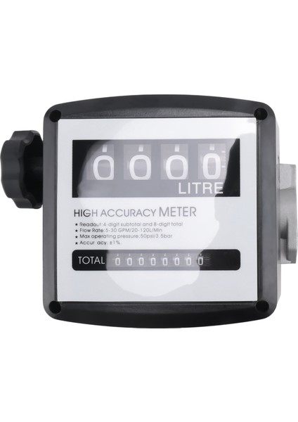 Mekanik Yakıt Göstergesi 4 Haneli Yakıt Akışı Mekanik Yakıt Akışı Metre 25MM (1 Inç Iç Iplik) 5-30 GPM/20-120L/DK (Yurt Dışından) fiyatları