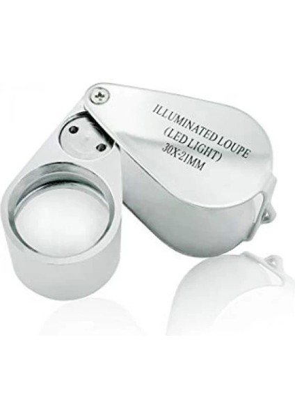 Kontrol, Için Özel Kutulu Metal Işıklı Lup 30x21