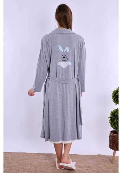 Mavi Sabahlıklı Hamile Lohusa Gecelik Takım fırsatları