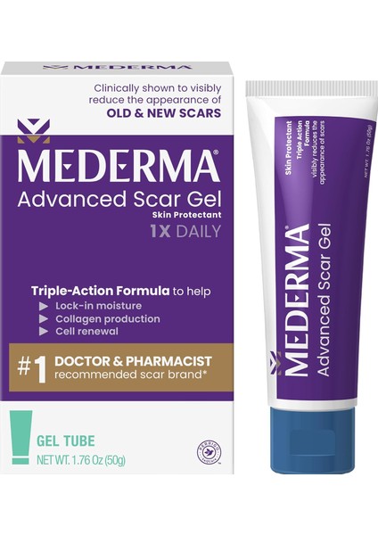 Advanced Scar Gel - Treats Old & New Scars, Reduces Appearance Of Scars From Acne, Surgery, 50 gr