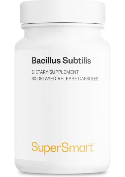 Bacillus Subtilis 3 Billion Cfu Per Day Spore Probiotic Non-Gmo & Gluten Free - 60 Dr Capsules
