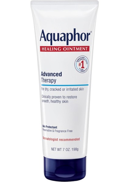 Healing Ointment Advanced Therapy Skin Protectant, Dry Skin Body Moisturizer, 7 Oz 198GR