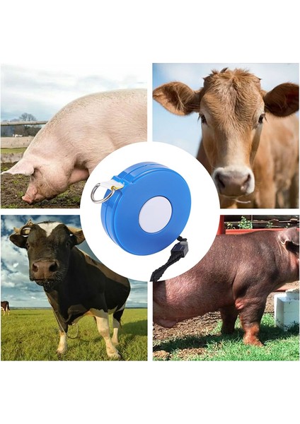 2,5m Geri Çekilebilir Ölçüm Bandı Içme Kasesi Vücut Ağırlık Bant Memperi Domuz Sığır Büstü Ağırlığı Ölçüm Cetveli (Yurt Dışından) fırsatları