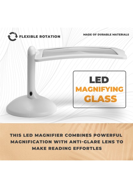 Taşınabilir Masaüstü 3x Büyüteç LED 180 Derece Dönebilir Masa Lambası Aydınlatma Loupe Okuma Yazma Aracı Için Büyüteç Cam (Yurt Dışından) fırsatları