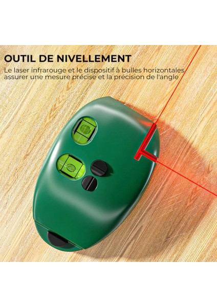 Yüksek Hassasiyetli Kızılötesi Dik Açı Kabarcık Seviyesi Mini 20M Uzunluğunda Mesafe Seviyesi Düz Açı Aracı (Yurt Dışından) indirimleri