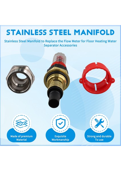 Zemin Isıtma Su Ayırıcı Aksesuarları Için Akış Ölçerinin Değiştirilmesi Için Paslanmaz Çelik Manifoldu (Yurt Dışından) fırsatları