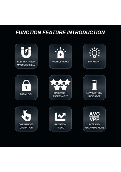 ET925PRO Elektromanyetik Radyasyon Test Cihazı Büyük Renk Ekran 40V/M Alarm Eşiği Ses Işık Uyarısı Güvenlik Monitörü (Yurt Dışından) indirimleri