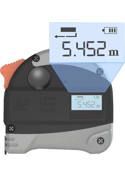 Lazer Bant Mesafe Ölçer Taşınabilir Yatay Mesafe Ölçer Ölçüm Cihazı Çok Fonksiyonlu Bant Memperi (Yurt Dışından) indirimleri