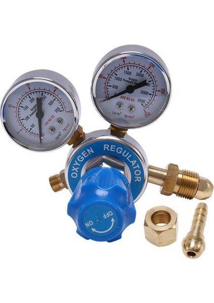 2x Oksijen Gaz Şişesi Regülatörleri O2 Azaltma Basınç Inhaler Çift Gösterge Regülatörü Oksijen Tankı Regülatörü (Yurt Dışından) fiyatları