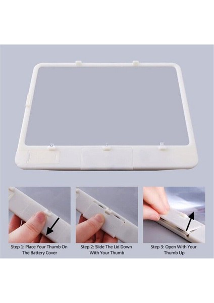 Candy Asi-Tv-On-Tv Tam Sayfa Kitap Büyüteç ve Işık Sayfa 3x Daha Büyük, Optik Sınıf, Parlama Önleyici Beyaz (Yurt Dışından) modelleri