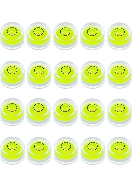 20PCS Mini Kabarcık Ruh Seviyesi 10X6MM Dairesel Bullseye Kabarcık Seviyeleri Tweetod Tipod Teleskop 10X6MM, Yapısal Olmayan (Yurt Dışından)