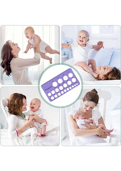 Flanş Silikon Meme Ucu Cetveli Flanş Beden Meme Ucu Ölçüm Cetvel Meme Ucu Yumuşak Silikon Flanş Sizer, Göğüs Pompası Boyutu Aleti (Yurt Dışından) fırsatları