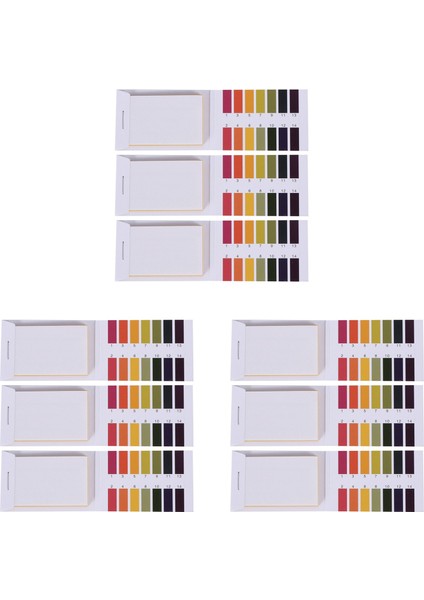 9 Set 240 Şeritler Profesyonel 1-14 Ph Taç Kağıt Ph Test Şeritleri Kozmetik Toprak Ph Test Kağıtları Kontrol Kartı ile (Yurt Dışından)