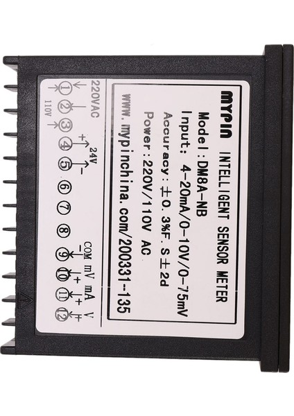 Mypin 2x Dijital Sensör Metre Çok Fonksiyonlu Akıllı LED Ekran 0-75MV/4-20MA/0-10V Giriş (Yurt Dışından) modelleri