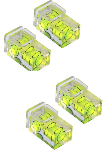 4 Adet Sıcak Ayakkabı Kabarcığı Seviye Kamera Dijital ve Film Kamerası Için Iki Eksen Ruh Seviyesi (Yurt Dışından)