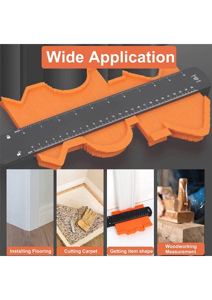 2x 10 Inç Süper Gösterge Şekli ve Anahat Aracı, Kilitli Kontur Gösterge Profil Aracı, Ölçüm Araçları Şekil Çoğaltıcı (Yurt Dışından) indirimleri