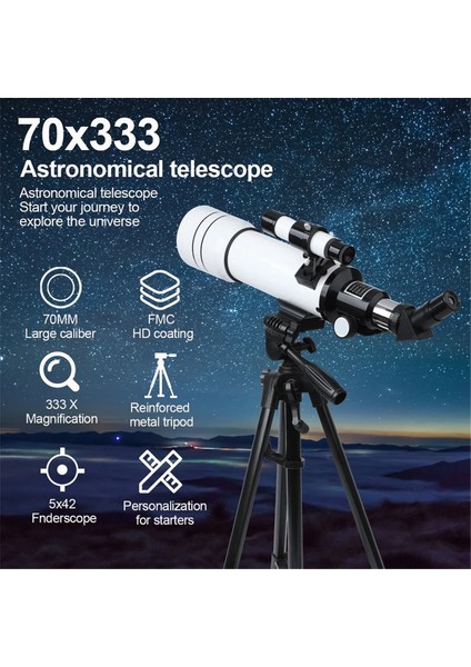 333X Astronomik Teleskoplar Çocuklar Için Evren Moon Stars Derin Uzay Monoküler En Iyi Hediye (Yurt Dışından) fırsatları