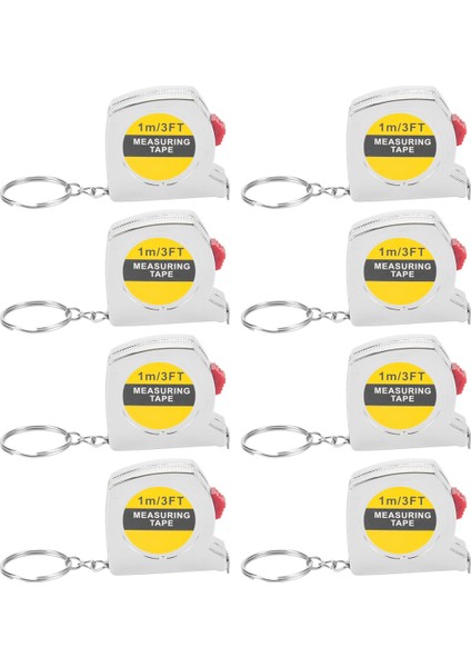 50 Pcs Anahtarlık Bant Memperi Teyp Ölçüsü Fonksiyonel Cep Bant Memperi Yetişkin Çocuklar Için Geri Çekilebilir (Yurt Dışından) fiyatları