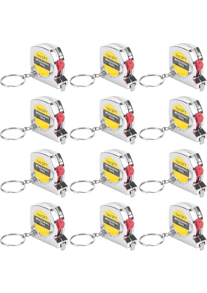 50 Pcs Anahtarlık Bant Memperi Teyp Ölçüsü Fonksiyonel Cep Bant Memperi Yetişkin Çocuklar Için Geri Çekilebilir (Yurt Dışından) modelleri