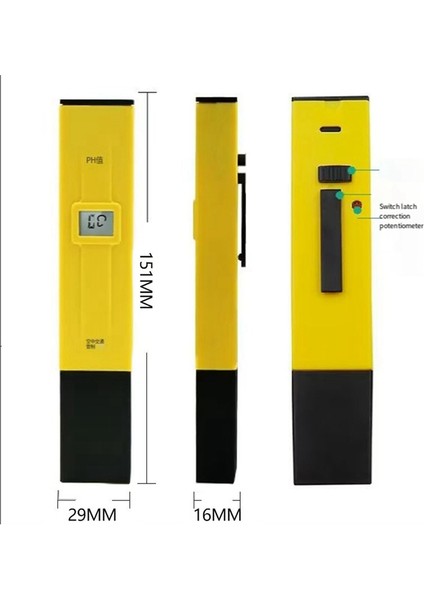 Taşınabilir Ph Test Cihazı Dijital Asidometre Ph Algılama Kalemi Akvaryum Havuzu Balık Tankı Ph Metre Su Kalitesi Test Araçları (Yurt Dışından) indirimleri